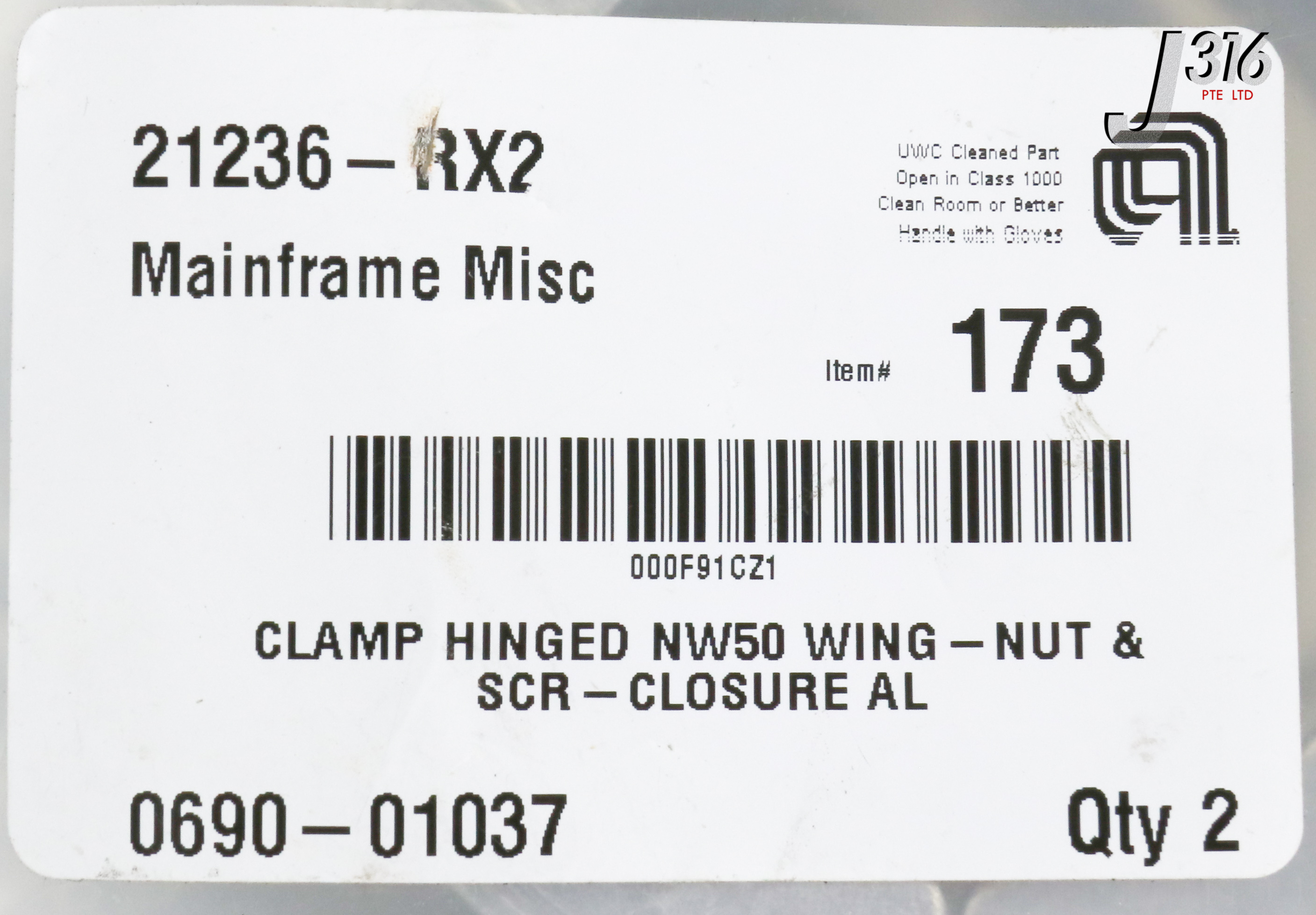 18987 APPLIED MATERIALS CLAMP HINGED NW50 WING-NUT 0690-01037 | eBay
